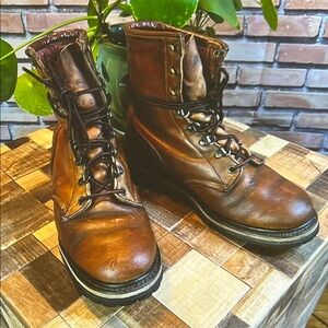 🥾 Red Wing Irish Setter 849 Logger Boots - Cognac - 7.5D